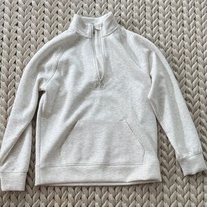 All in Motion Women’s Heathered Cream Half Zip Sweatshirt